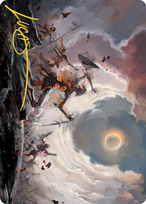 Damn Art Card (Gold-Stamped Signature) [Modern Horizons 2 Art Series] | Mega City Incorporated