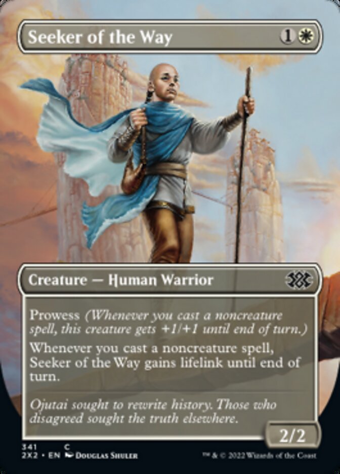 Seeker of the Way (Borderless Alternate Art) [Double Masters 2022] | Mega City Incorporated