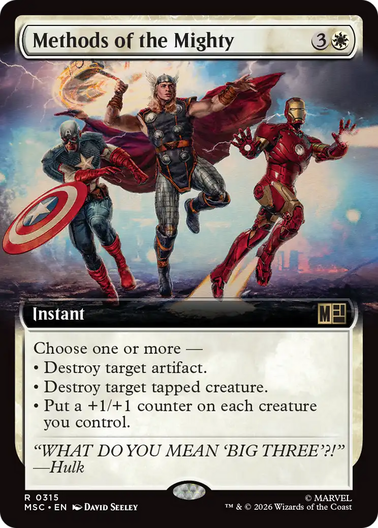 Methods of the Mighty (Extended Art) [Marvel Super Heroes Commander] | Mega City Incorporated