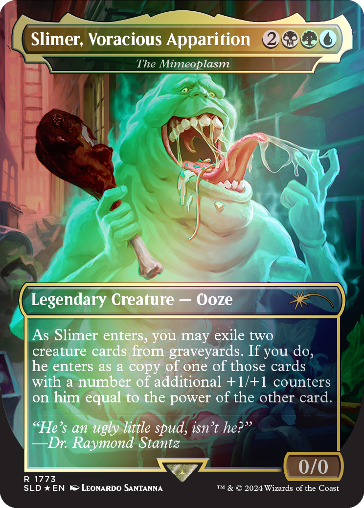 Slimer, Voracious Apparition - The Mimeoplasm (Rainbow Foil) [Secret Lair Drop Series] | Mega City Incorporated