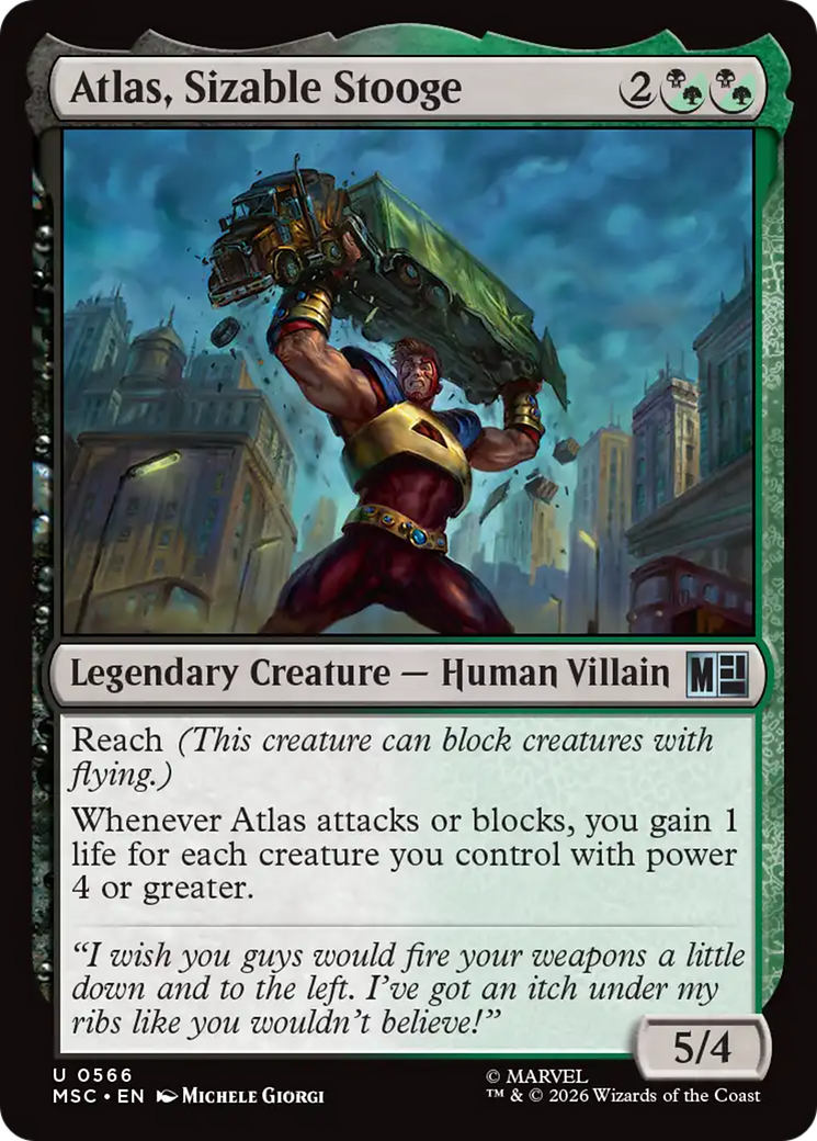Atlas, Sizable Stooge [Marvel Super Heroes Commander] | Mega City Incorporated