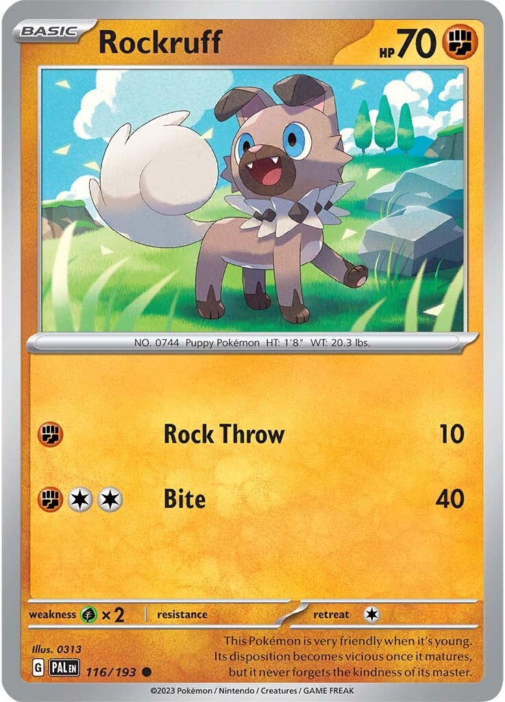 Rockruff (116/193) [Scarlet & Violet: Paldea Evolved] | Mega City Incorporated