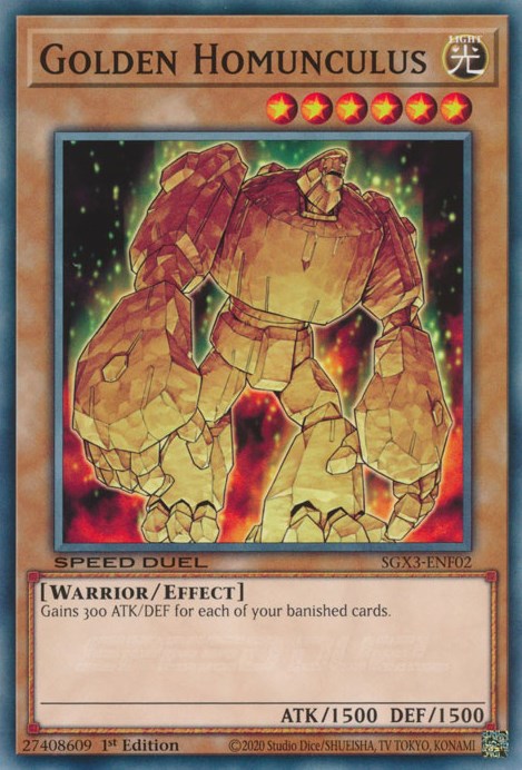 Golden Homunculus [SGX3-ENF02] Common | Mega City Incorporated