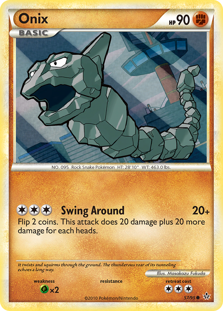 Onix (57/95) [HeartGold & SoulSilver: Unleashed] | Mega City Incorporated