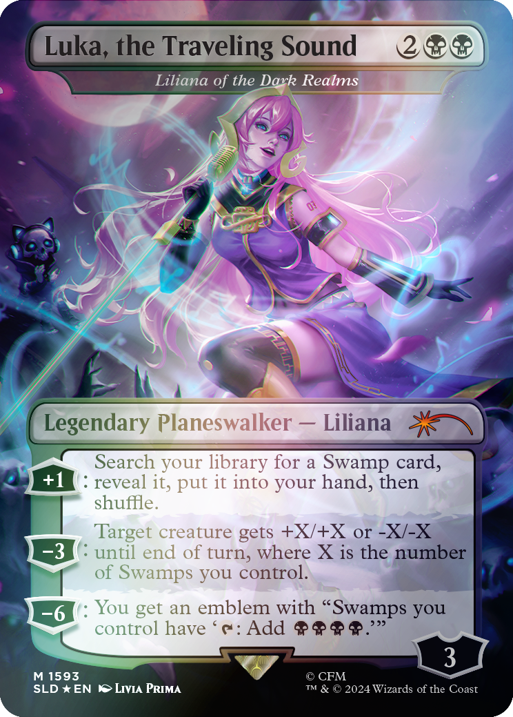 Luka, the Traveling Sound - Liliana of the Dark Realms (Rainbow Foil) [Secret Lair Drop Series] | Mega City Incorporated