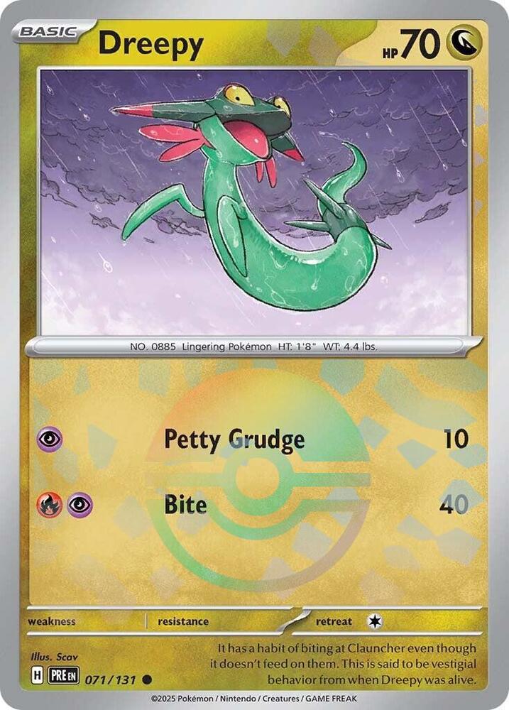 Dreepy (071/131) (Poke Ball Pattern) [Scarlet & Violet: Prismatic Evolutions] | Mega City Incorporated