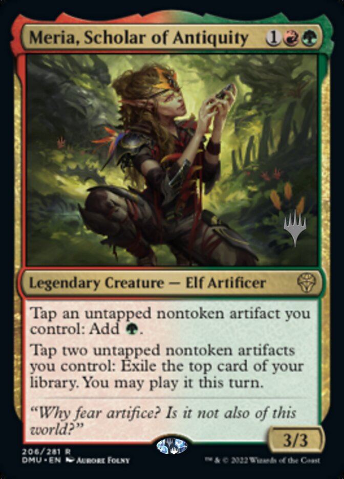 Meria, Scholar of Antiquity (Promo Pack) [Dominaria United Promos] | Mega City Incorporated