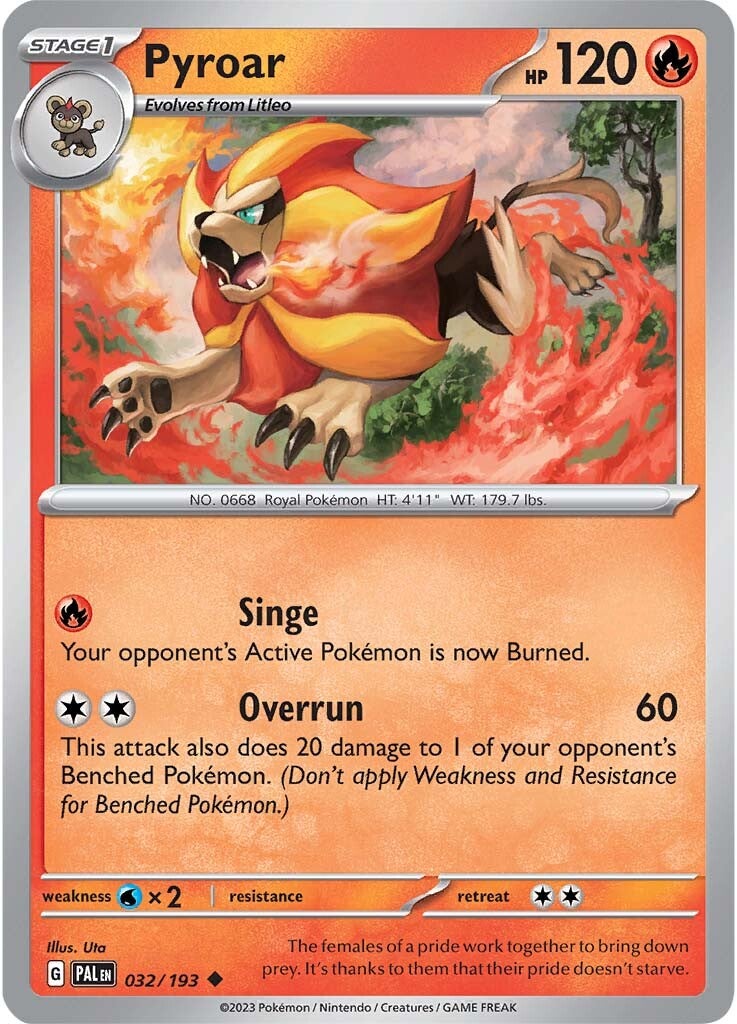 Pyroar (032/193) [Scarlet & Violet: Paldea Evolved] | Mega City Incorporated