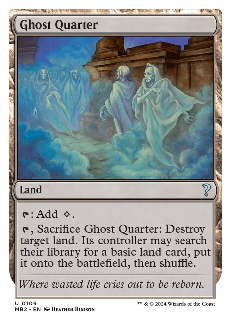 Ghost Quarter (White Border) [Mystery Booster 2] | Mega City Incorporated