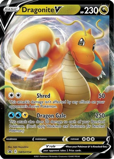 Dragonite V (SWSH154) [Sword & Shield: Black Star Promos] | Mega City Incorporated