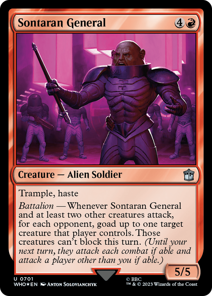 Sontaran General (Surge Foil) [Doctor Who] | Mega City Incorporated