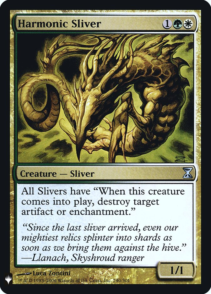 Harmonic Sliver [Mystery Booster] | Mega City Incorporated