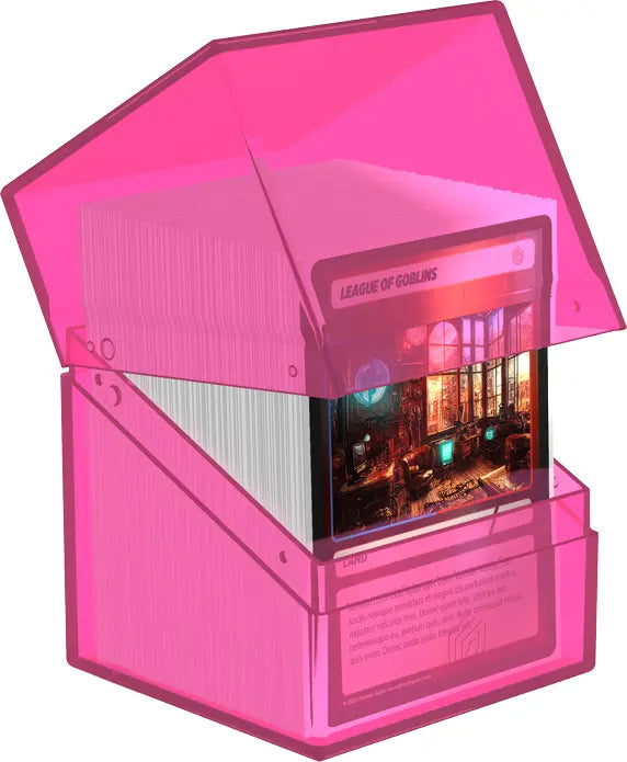 Ultimate Guard Deck Case Boulder 100+ Clear Rhodonite | Mega City Incorporated