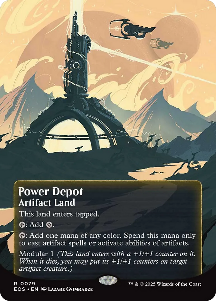 Power Depot (0079) (Borderless) [Edge of Eternities: Stellar Sights] | Mega City Incorporated