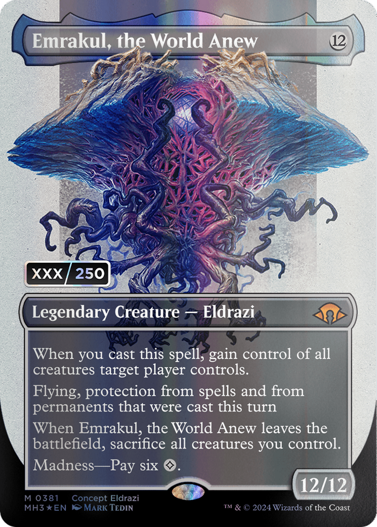 Emrakul, the World Anew (Borderless) (Serial Numbered) [Modern Horizons 3] | Mega City Incorporated