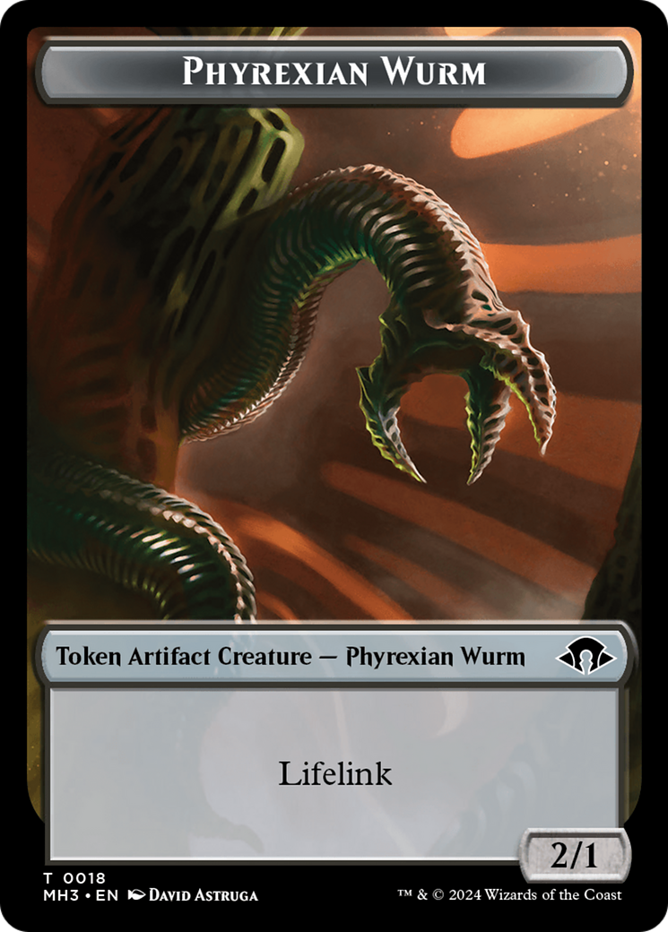 Phyrexian Wurm Token (0018) [Modern Horizons 3 Tokens] | Mega City Incorporated