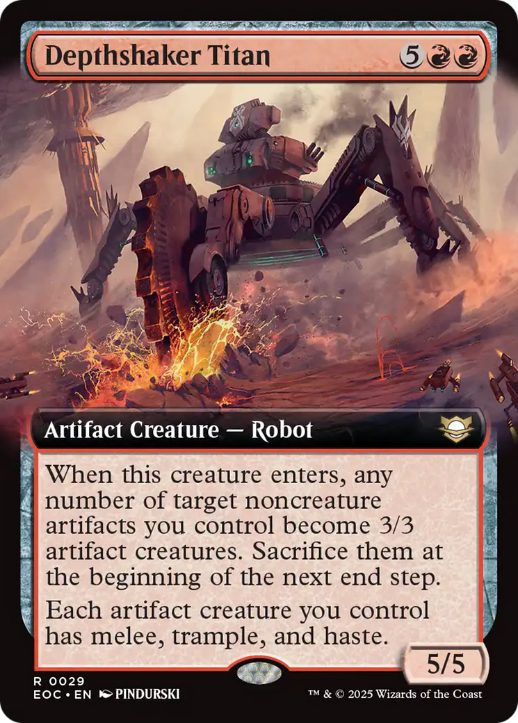 Depthshaker Titan (Extended Art) [Edge of Eternities Commander] | Mega City Incorporated