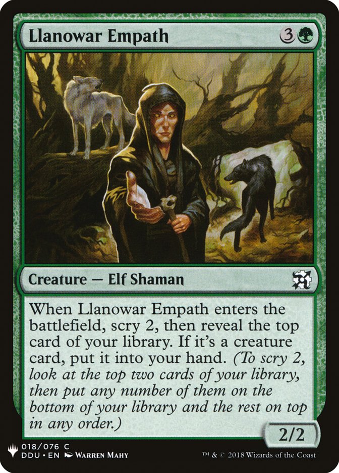 Llanowar Empath [Mystery Booster] | Mega City Incorporated