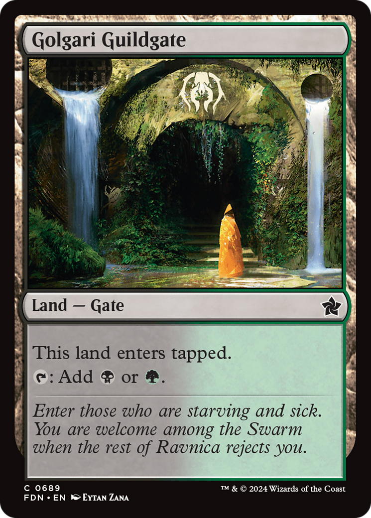 Golgari Guildgate [Foundations] | Mega City Incorporated