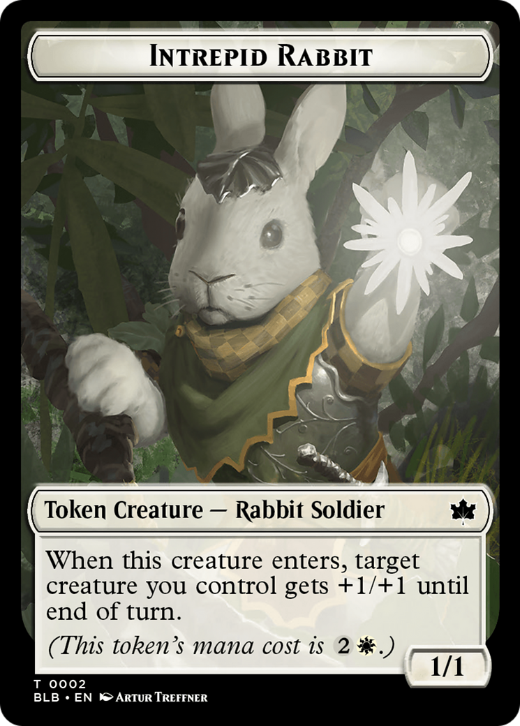 Intrepid Rabbit Token [Bloomburrow Tokens] | Mega City Incorporated