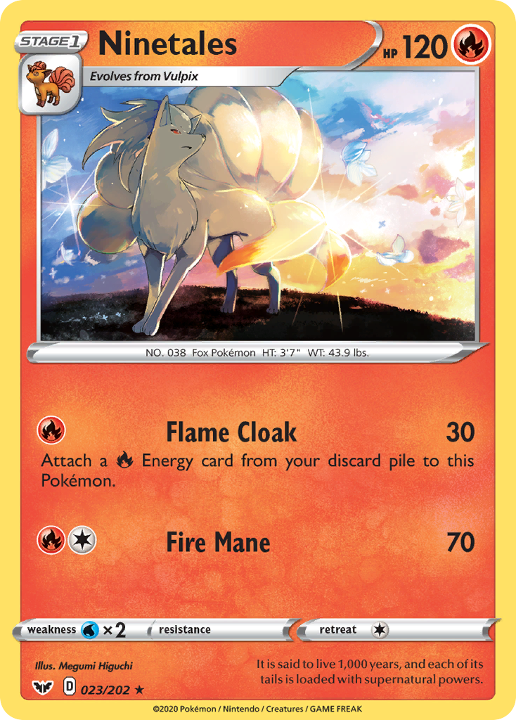 Ninetales (023/202) [Sword & Shield: Base Set] | Mega City Incorporated