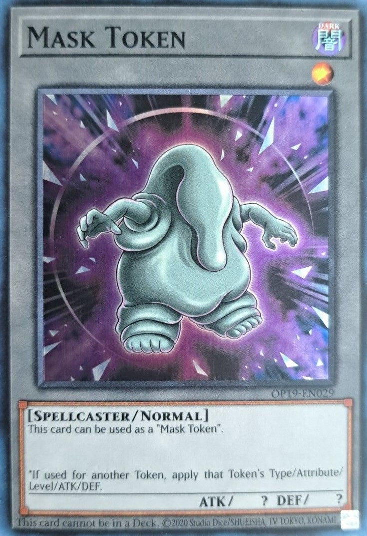 Mask Token [OP19-EN029] Super Rare | Mega City Incorporated