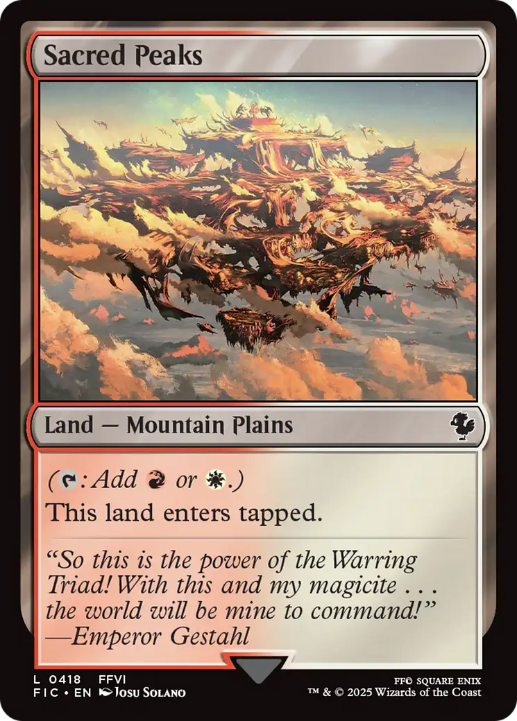 Sacred Peaks [FINAL FANTASY Commander] | Mega City Incorporated