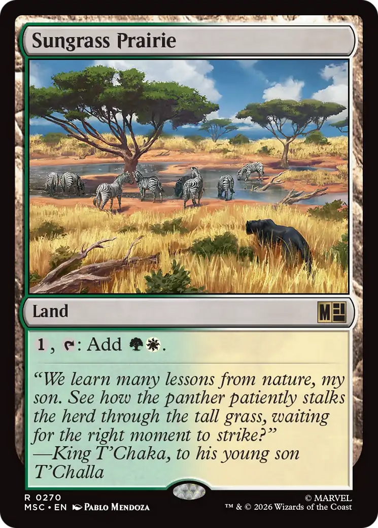 Sungrass Prairie (Surge Foil) [Marvel Super Heroes Commander] | Mega City Incorporated