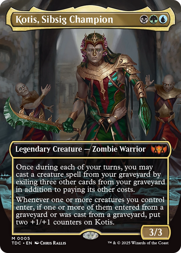 Kotis, Sibsig Champion (Borderless) [Tarkir: Dragonstorm Commander] | Mega City Incorporated