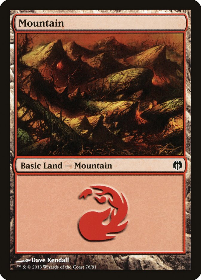 Mountain (76) [Duel Decks: Heroes vs. Monsters] | Mega City Incorporated