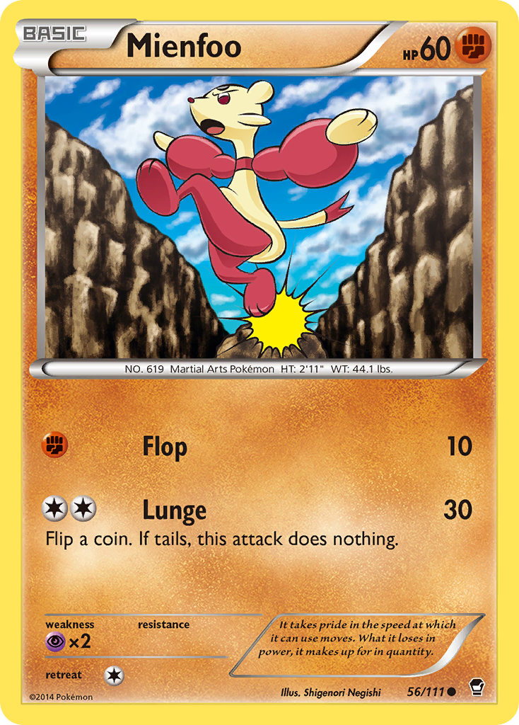 Mienfoo (56/111) [XY: Furious Fists] | Mega City Incorporated