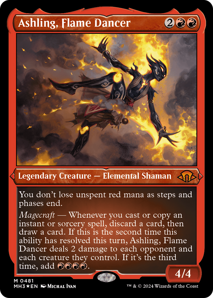 Ashling, Flame Dancer (Foil Etched) [Modern Horizons 3] | Mega City Incorporated