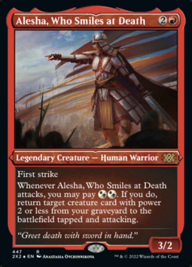 Alesha, Who Smiles at Death (Foil Etched) [Double Masters 2022] | Mega City Incorporated