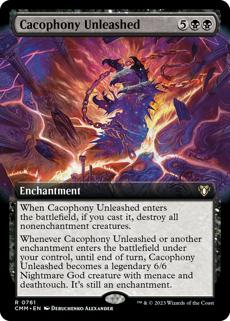 Cacophony Unleashed (Extended Art) [Commander Masters] | Mega City Incorporated