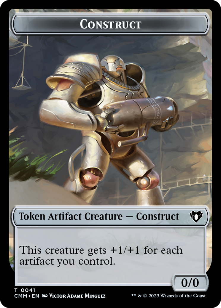 City's Blessing // Construct (41) Double-Sided Token [Commander Masters Tokens] | Mega City Incorporated