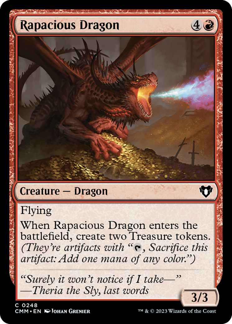 Rapacious Dragon [Commander Masters] | Mega City Incorporated