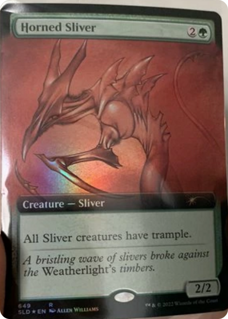 Horned Sliver (Extended Art) [Secret Lair Drop Promos] | Mega City Incorporated