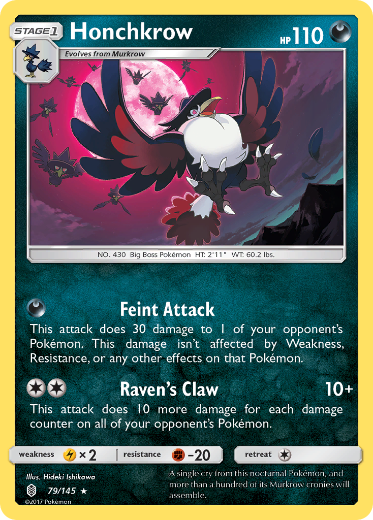 Honchkrow (79/145) [Sun & Moon: Guardians Rising] | Mega City Incorporated