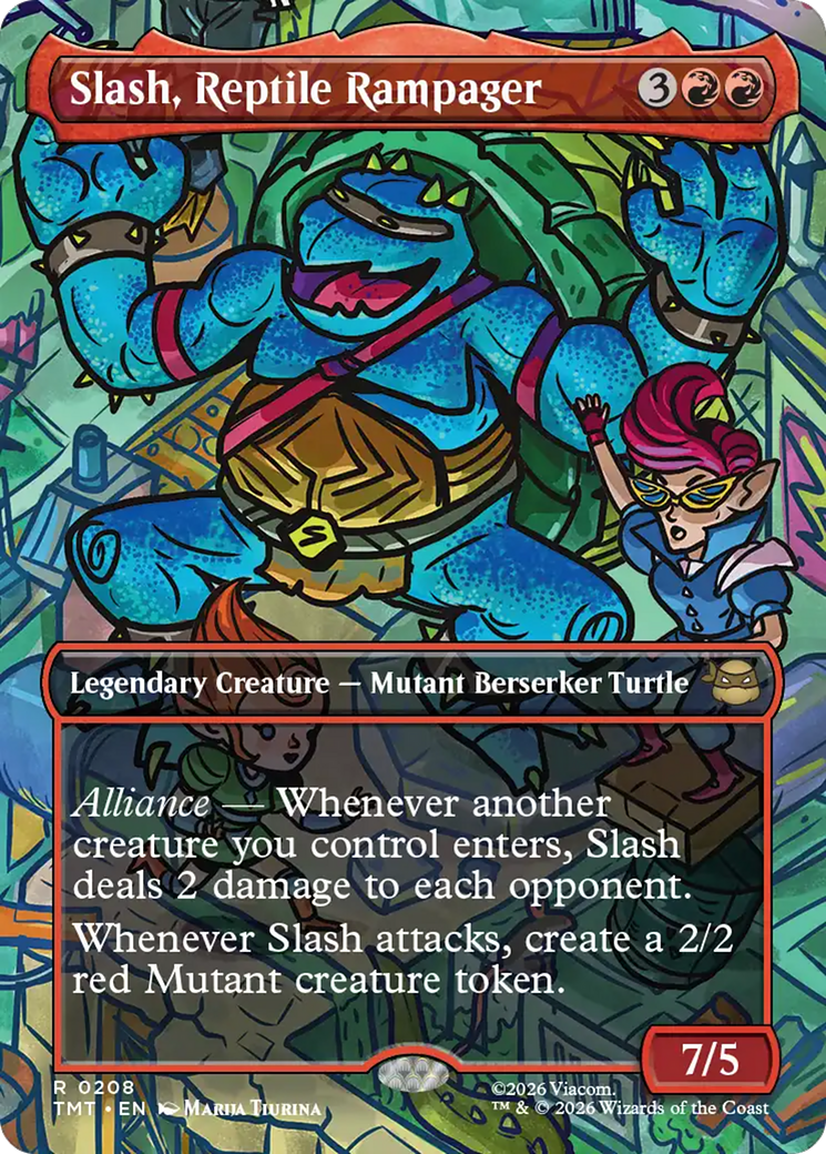 Slash, Reptile Rampager (Borderless) [Teenage Mutant Ninja Turtles] | Mega City Incorporated