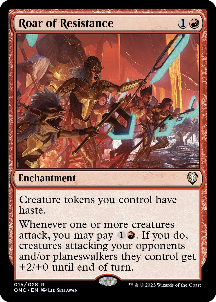 Roar of Resistance [Phyrexia: All Will Be One Commander] | Mega City Incorporated