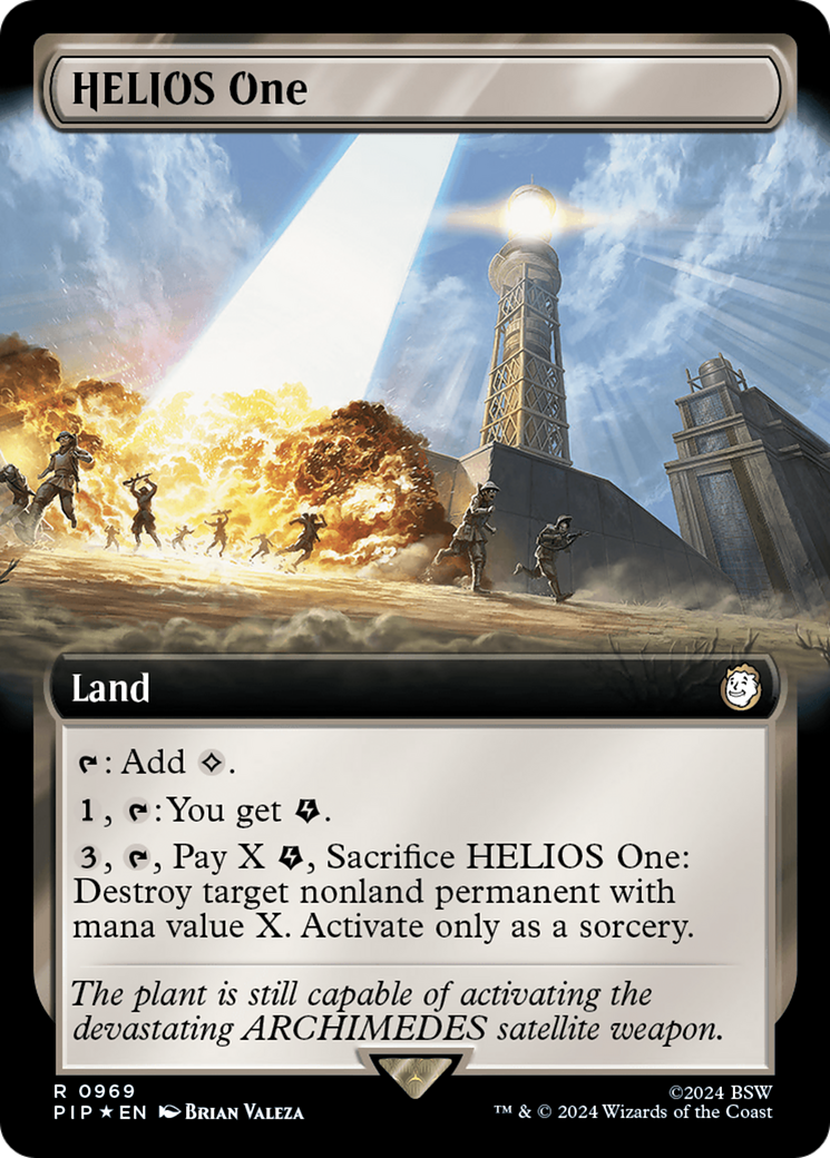 HELIOS One (Extended Art) (Surge Foil) [Fallout] | Mega City Incorporated