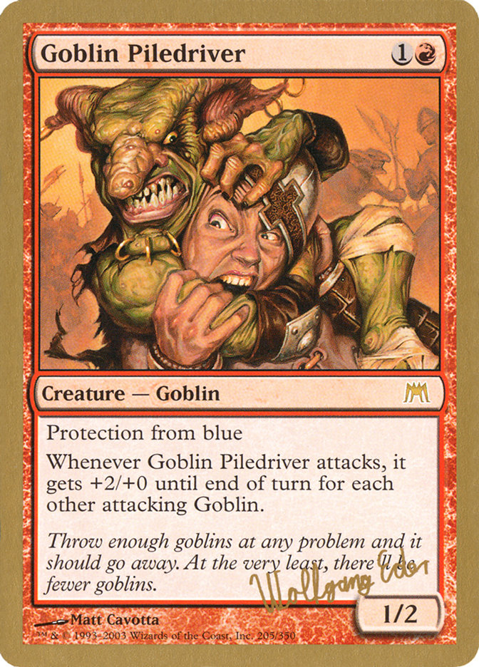 Goblin Piledriver (Wolfgang Eder) [World Championship Decks 2003] | Mega City Incorporated