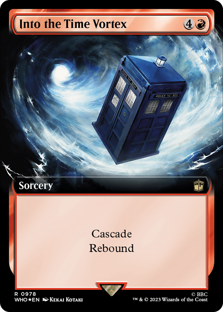 Into the Time Vortex (Extended Art) (Surge Foil) [Doctor Who] | Mega City Incorporated