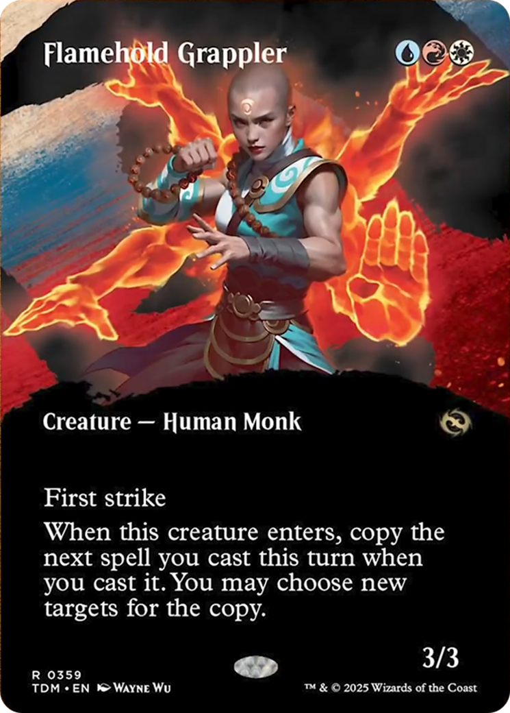 Flamehold Grappler (Borderless) [Tarkir: Dragonstorm] | Mega City Incorporated