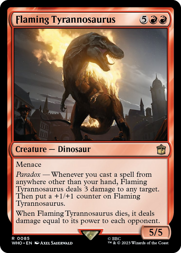 Flaming Tyrannosaurus [Doctor Who] | Mega City Incorporated