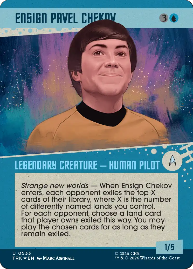 Ensign Pavel Chekov (Showcase) (Surge Foil) [Star Trek] | Mega City Incorporated