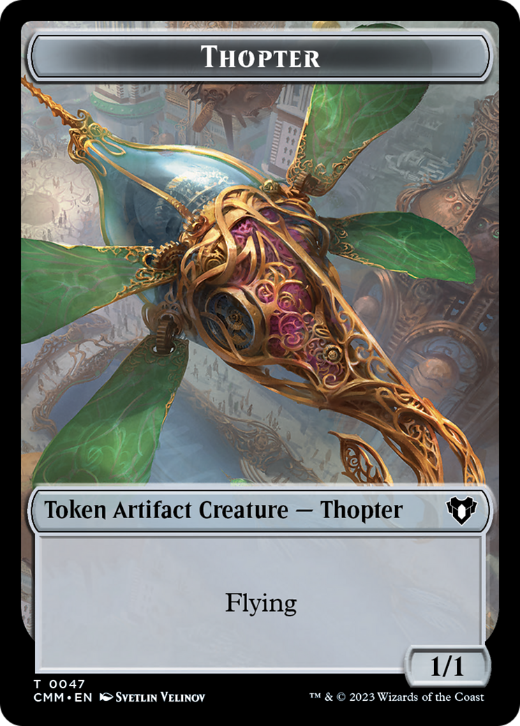 Thopter // Construct (0074) Double-Sided Token [Commander Masters Tokens] | Mega City Incorporated