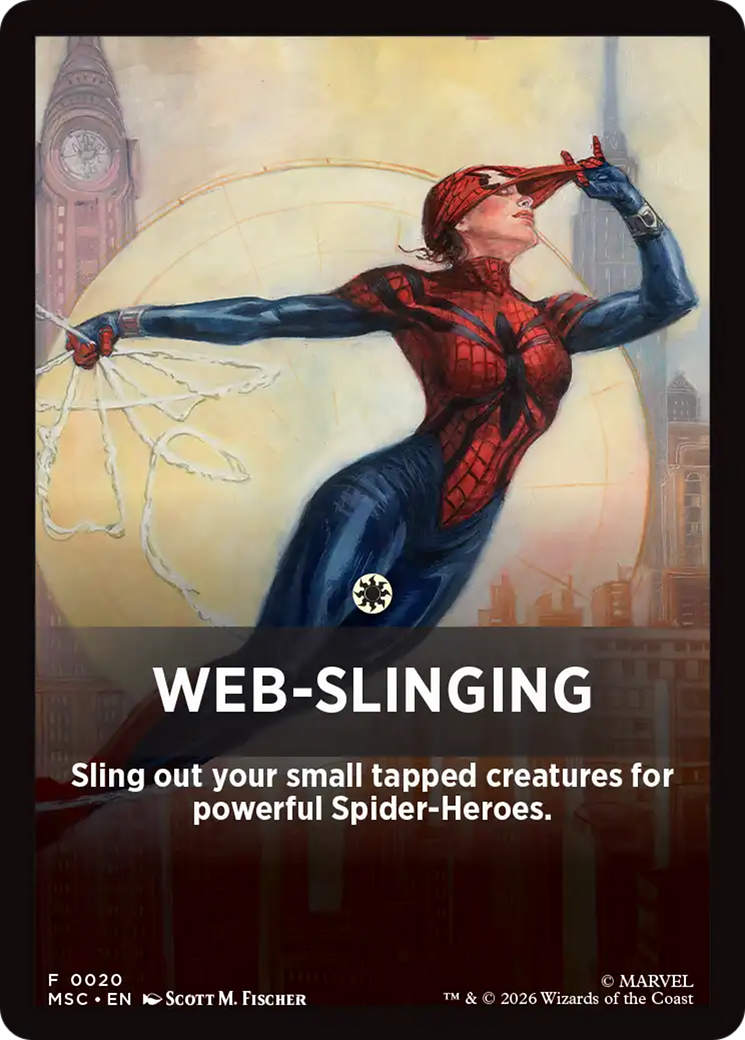 Web-Slinging Theme Card [Marvel Super Heroes Commander] | Mega City Incorporated