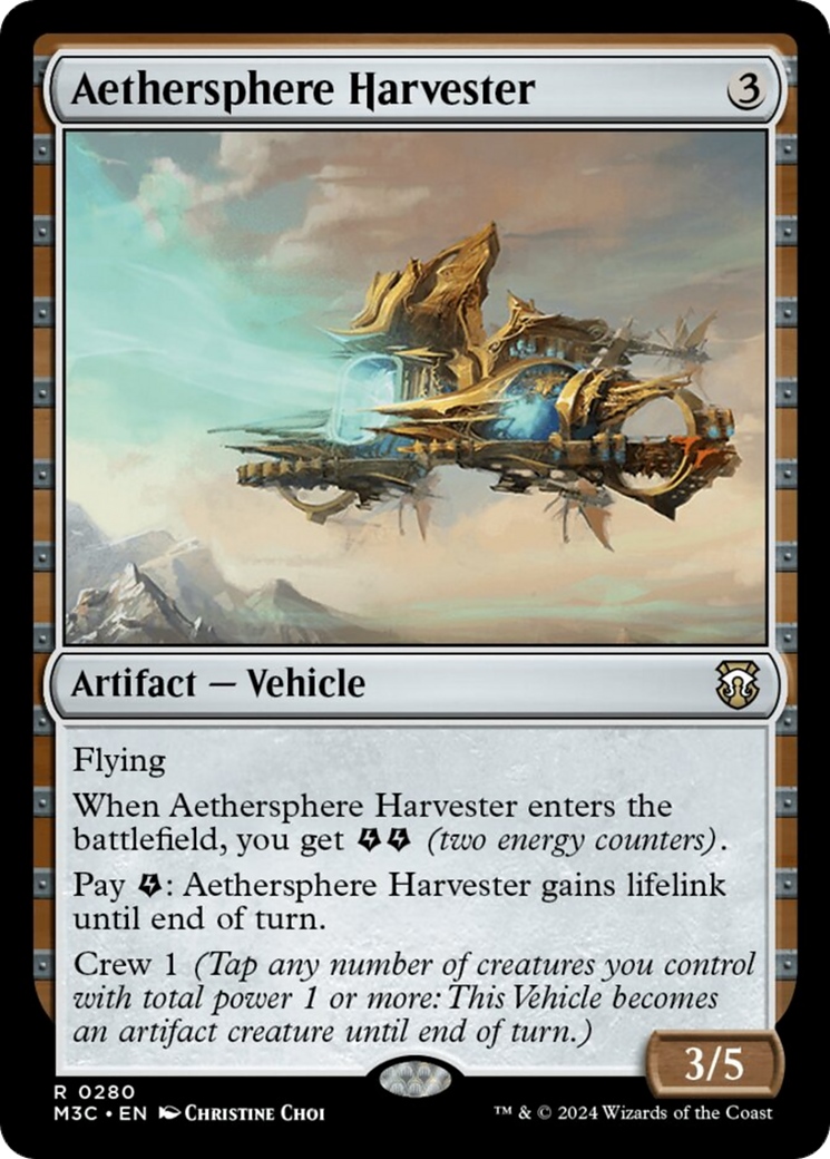 Aethersphere Harvester [Modern Horizons 3 Commander] | Mega City Incorporated