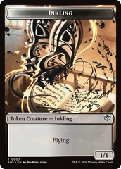 Inkling (0007) // Spirit (0011) Double-Sided Token [Secrets of Strixhaven Tokens] | Mega City Incorporated
